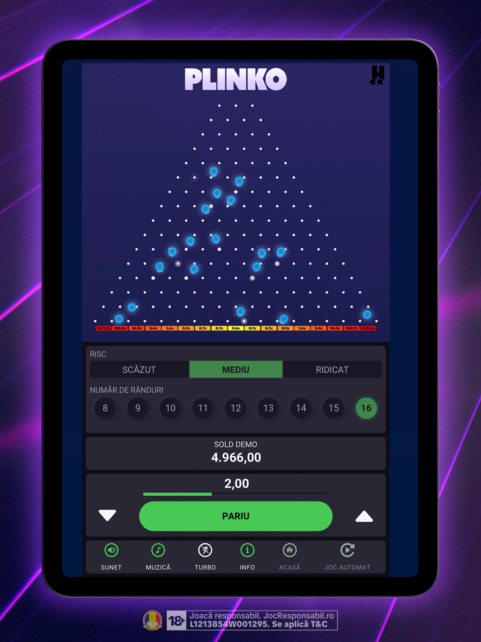 plinko joc